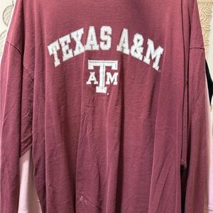 Texas A&M Maroon Long Sleeve Tee